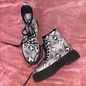 Snake skin Boots